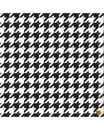 Cat: Feline Good! Kitty Hounds Tooth - Timeless Treasures Fabrics cat-cd2573 black