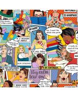 Sew Strong: Sewing Woman Comic Book -- Timeless Treasures Fabrics comic-cd2594 multi 