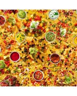 Comfort Food Loaded Nachos Supreme -- Timeless Treasures Fabric food-cd2214 multi