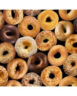 What's For Breakfast / Food: Bagels -- Timeless Treasures food-cd3348 black