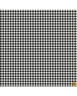 Comfort Food Gingham Check Black -- Timeless Treasures Fabric gingham-cd2868 black