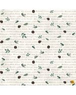 Welcome Winter: Winter Script with Icons - Timeless Treasures Fabrics Katie-cd4265 ivory - presale July
