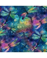 Dragonfly Illusion: Dragonfly Dream Wide Back (108" wide) -- Timeless Treasures Fabrics xnature-cd3206wide fantasy - presale June