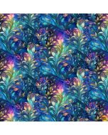Dragonfly Illusion: Fantasy Leafy Vine Multi -- Timeless Treasures Fabrics nature-cd3208 multi