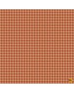 Into The Woods: Forest Plaid Rust -- Timeless Treasures Fabrics plaid-cd2266 rust  - 2 yards 2" remaining