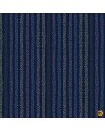 Dino-Mite: Dotty Stripe -- Timeless Treasures Fabrics stripe-cd2431 navy