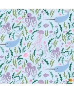 Alphabet Soup: Seas The Day -- Dear Stella Fabric stella-d2881 canal
