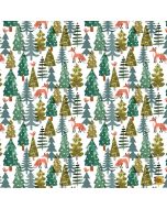 Baby, It's Cold Outside: Fox Forest - Dear Stella Designs Stella-dcj3145 white