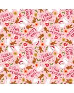 Jingle All The Way: Milk & Cookies - Dear Stella Fabrics stella-dei3561 peach - presale July