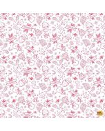 Jingle All The Way: Holly Jolly White - Dear Stella Fabrics stella-dei3566 white - presale July