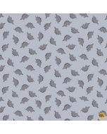 D is for Dinosaur: Stegosaurus -- Dear Stella Fabrics stella-dlt2344 sterling