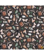 Goblincore: Magic Tools -- Dear Stella Fabrics stella-drr2539 carbon