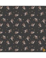 Goblincore: Snails -- Dear Stella Fabrics stella-drr2541 carbon