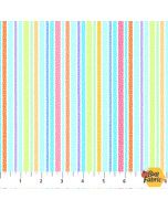 Cat's Pajamas: Spotted Stripe Multi -- Northcott Fabrics / Patrick Lose 10266-10 multi