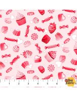Sweet Love: Sweets Pink - Northcott/Patrick Lose Fabrics 10511-21