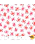 Sweet Love: Heart Stamps - Northcott/Patrick Lose Fabrics 10518-10