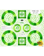 Lucky: St Patricks Placemat Panel (1 yard) - Northcott/Patrick Lose Fabrics 10530-10