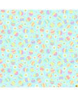 Easter Wishes: Egg Hunt Aqua - Northcott/Patrick Lose Fabrics 10538-60 