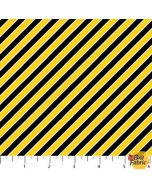 Cooper Construction: Yellow/Black Diagonal Stripe - Northcott/Patrick Lose 10621-54