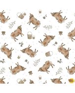 A Beautiful Day: Cows Cream - Henry Glass Fabrics 1092-03 - 2 yards 15" remaining