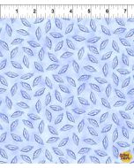Daydreams: Blue Tonal Leaves - In The Beginning Fabrics 10dd-2
