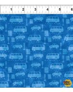 On The Go: Cars Blue - In The Beginning Fabric 10KFA-1 