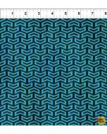 Sci Fi: Ocean Chevron -- In The Beginning Fabric 10sci-1 - 31" remaining