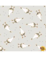 A Beautiful Day: Geese Lt Gray - Henry Glass Fabrics 1100-90