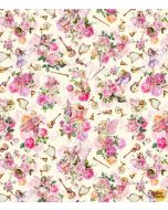 Flower Fairies Spring Song: Fairy Bouquet Cream-- Michael Miller Fabrics DDC12244-crem-d