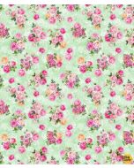 Flower Fairies Spring Song: Fairy Roses Sage -- Michael Miller Fabrics DDC12245-sage-d