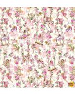 Flower Fairies Spring Song: Garden Swings Cream -- Michael Miller Fabrics DDC12250-crem-d