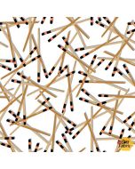 Soho Sushi: Tossed Chopsticks White -- Blank Quilting 1588-01