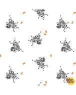 Lower The Volume: Zebras White -- Blank Quilting 1941-01
