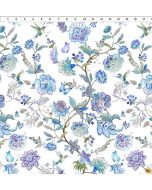 Daydreams: Periwinkle Large Floral - In The Beginning Fabrics 1dd-2
