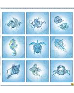 Wonders of the Ocean: Panel (1.25 yard panel) - In The Beginning Fabrics 1WO-1