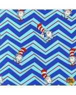 Dr. Seuss The Cat in the Hat 2: Chevron Celebration - Robert Kaufman 13979-203