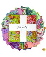 Untamed by Tula Pink: 10" Layer Cake (42 pieces with neon) -- FreeSpirit Fabrics fb610tp.untamed