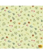 Woodland Babes: Tiny Toss Green Multi - Northcott Fabrics dp27171-72 