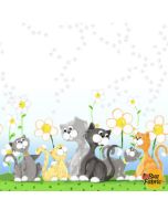 Kitty the Cat: Double Border -- Susy Bee Fabrics 20391-100