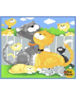 Kitty the Cat: Play Mat Panel (1 yard) -- Susy Bee Fabrics 20394-725