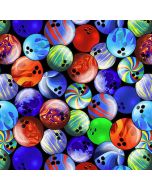 Rock 'N Bowl: Bowling Balls Dark Blue -- Blank Quilting 2184-77 