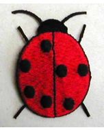 ABC: Ladybug Embroidery(1 5/8 x 2 1/4) - ABC Embroidery 2421a