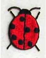 ABC: Ladybug Embroidery (7/8 x 1 1/8) - ABC Embroidery 2424a