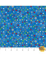 Gaming Zone: Gaming Controller Buttons Blue -- Northcott Fabrics 24576-44
