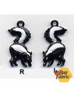 Charm: Skunk Charm Left (1/2 x 1) - Susan Clarke Originals c-1382L - 1 remaining
