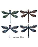Button: Dragonfly Antique Silver (1 3/4 x 2) - Susan Clarke Originals sd-943