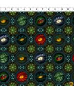Emerald Reign Dragons: Dragon Eyes - In The Beginning Fabrics 24drg-1