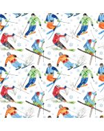 Winter Sports: Skiers -- Northcott Fabrics 27237-10