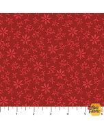 Vintage Christmas: Snowflakes Red - Northcott Fabric 28169-26
