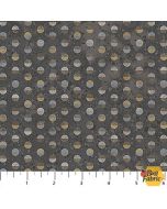 Two by Two: Dots Charcoal - Northcott Fabric 28715-96
